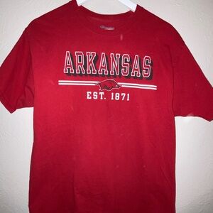 Champion Red Arkansas Tee